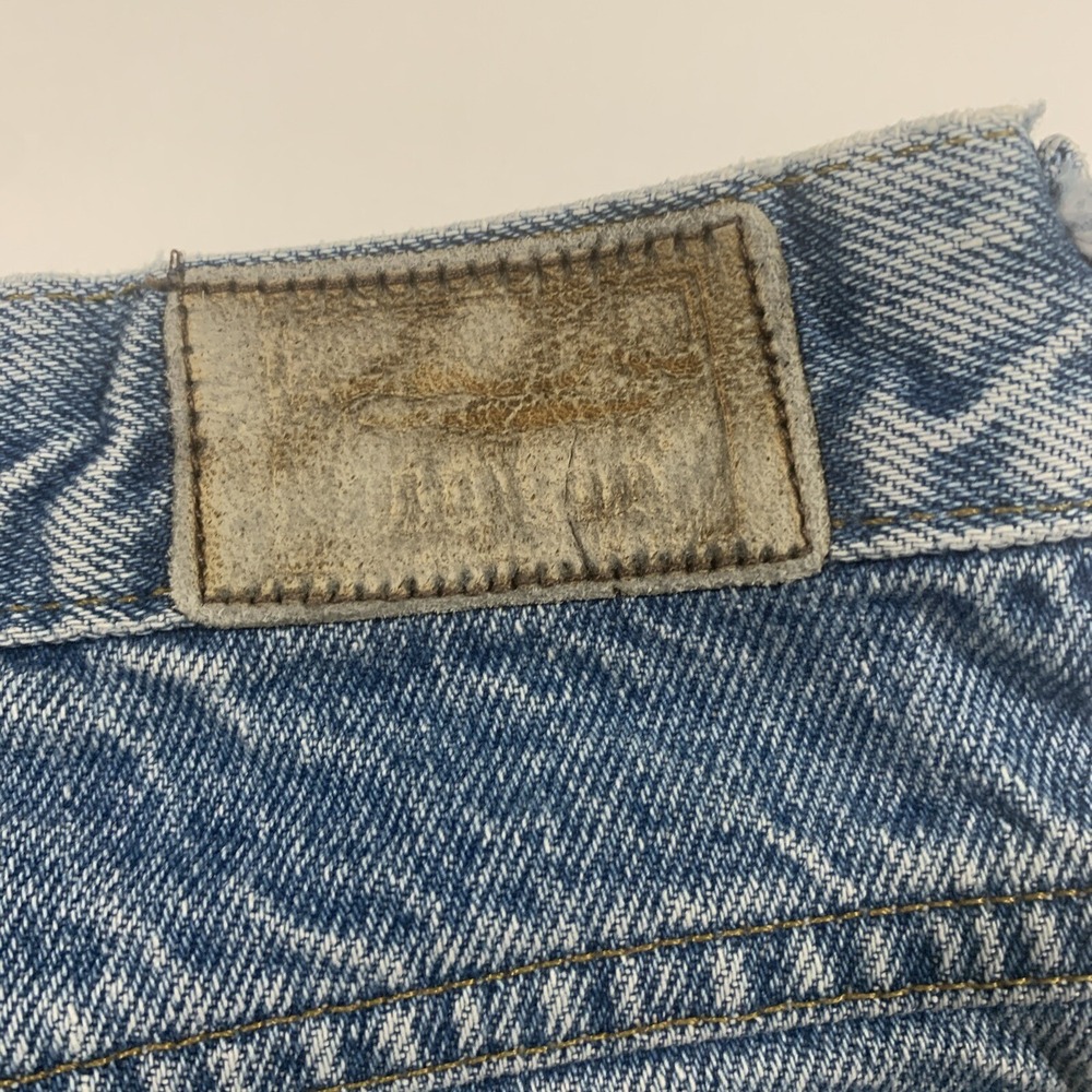 LL Bean Double L Classic Fit Flannel Lined‎ Jeans Mens 42x30 Blue Denim Plaid - Picture 9 of 9
